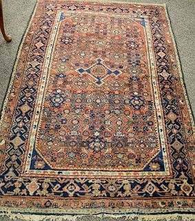 Hamaden Oriental throw rug. 4'7" x 6'9"