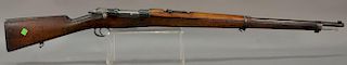 Mauser Chileno modelo 1895 bolt action rifle with cleaning rod, Deutsche Wappen Berlin, very good bore with strong rifling. sn k7594