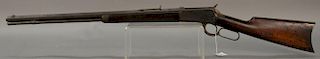 Winchester lever action rifle, model 1892, 32 W.C.F. 24" barrel, octagon barrel, crescent stock bone is bright with good rifling and...