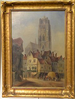 James Bell Anderson (1886-1938), oil on canvas, Rodez, France, signed lower left: J.B. Anderson, written on reverse: To my beloved g...