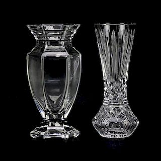 Lot of Two (2) Waterford Crystal Vases.