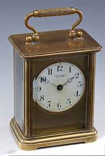 Tiffany & Co. Brass Carriage Clock