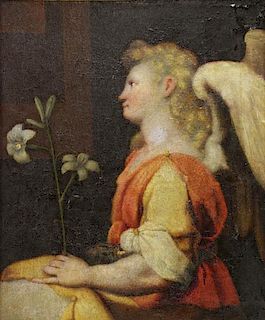 16th/17th C. Florentine School. Angel Gabriel.