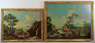 Two 18th / 19th C. Italianate Landscapes.