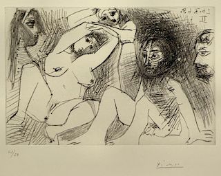 PICASSO, Pablo. "347 Series" Etching, Plate 218