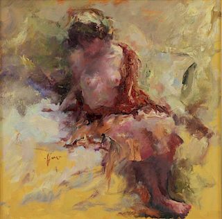 HUA CHEN. Oil on Canvas. "Bubblegum Baby".