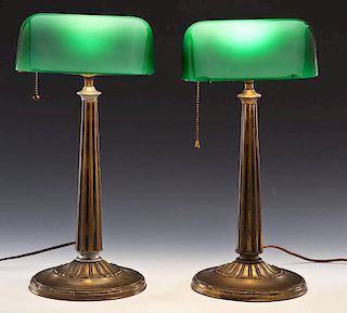 2 Emeralite Desk Lamps
