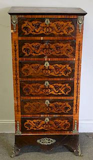 Lot of Antique Furniture Including a Marquetry