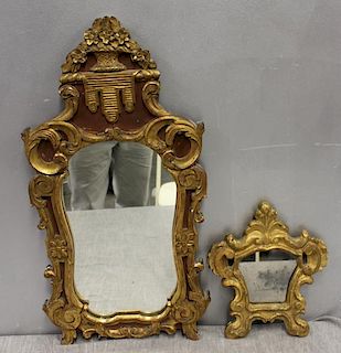2 Antique Continental Mirrors .
