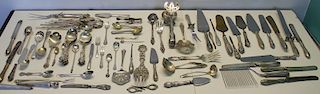 SILVER. Large Grouping of Assorted Flatware.