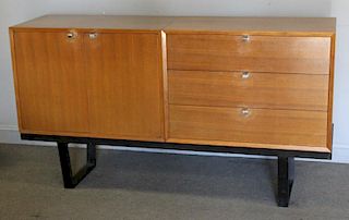 Two George Nelson; Herman Miller Cabinets on Bench