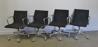 Midcentury Set of 4 Eames; Knoll Executive Chairs.