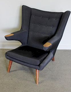Vintage Hans Wegner Style Papa Bear Chair.