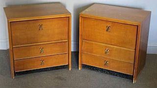 Midcentury Pair of Paul Frankl End Tables.
