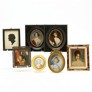 Group of Portrait Miniatures
