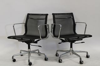 A Pair Of Eames Style Cerene Mesh Chairs