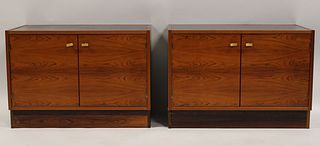 A Pair Of Midcentury Style Rosewood Cabinets