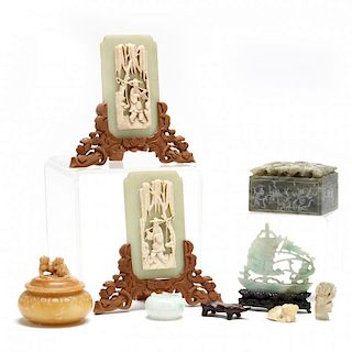 Group of Chinese Stone Carvings
