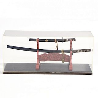 Japanese Sword Set Consisting of a Katana and a Wakiszashi