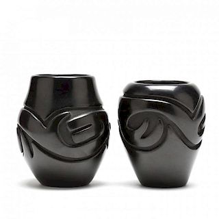 Two Santa Clara Vases By Stella Chavarria