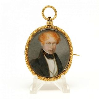 Portrait Miniature of a Gentleman, 19th Century
