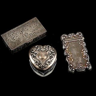 Three Sterling Silver Miniatures