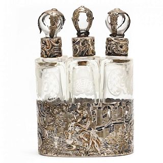 Continental Silver Perfume Caddy