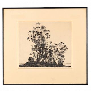 Alfred Ray Burrell (American, 1877-1952), <i>Trees</i>