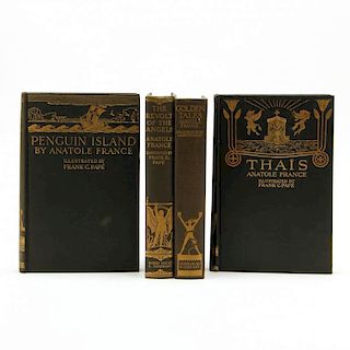 Four Volumes of <i>The Works of Anatole France</i>