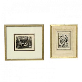 Two Framed Early Engravings