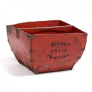 Antique English Grain Bucket