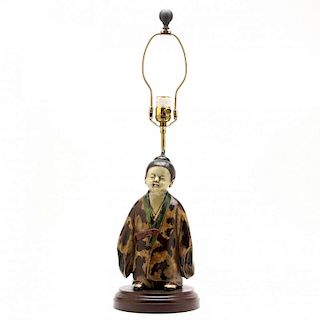 Decorative Asian Figural Table Lamp