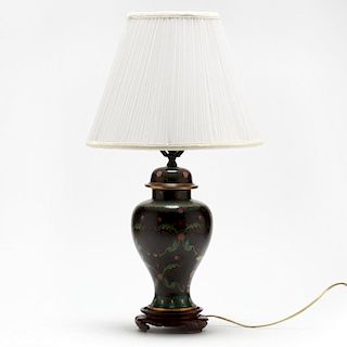 Chinese Cloisonne Table Lamp