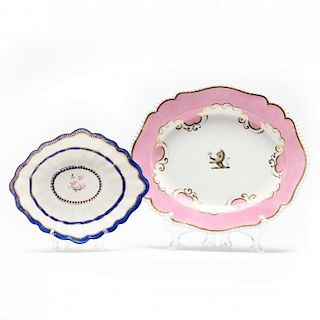 Two Early Royal Crown Derby Platters