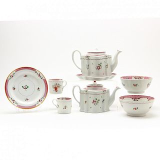 Group of Early New Hall Porcelain
