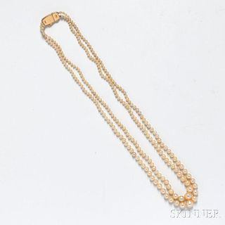 18kt Gold and Pearl Necklace