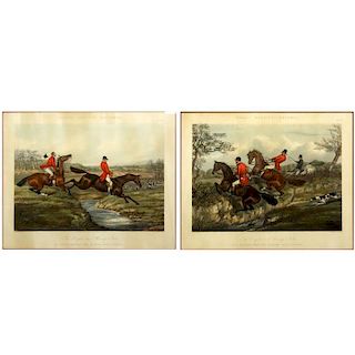 Pair Hand Colored Engravings "The Right And Wrong Sort".