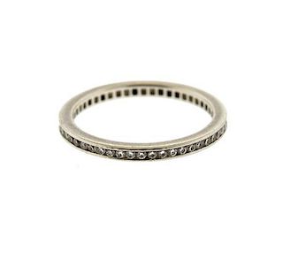 Cartier 18k Gold Diamond Eternity Wedding Band Ring