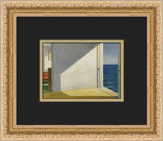 Edward Hopper Room By The Sea Custom Framed Print