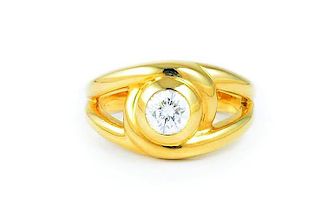 A Diamond Gold Ring, by Cartier