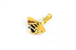 A Gold Bee Pendant, by Cartier