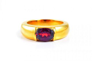 A Garnet Gold Ring, by Chaumet