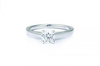 A Platinum Diamond Solitaire Ring, by DeBeers