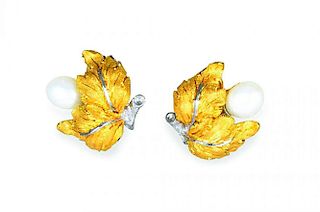 A Pair of Pearl Earrings, by Buccellati