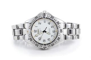 A Stainless Steel Men's Watch, by Breitling
