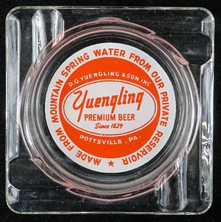 1954 Yuengling Premium Beer Glass Ashtray Pottsville, Pennsylvania