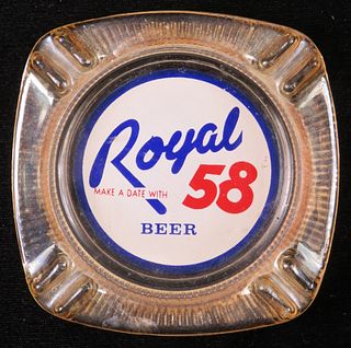 1960 Royal 58 Beer Glass Ashtray Duluth, Minnesota