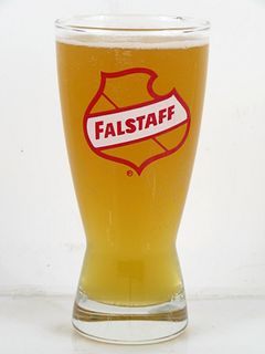 1948 Falstaff Beer 6¼ Inch Tall Flared Top ACL Drinking Glass Saint Louis, Missouri