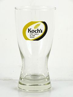1971 Koch's Beer 5½ Inch Tall Bulge Top ACL Drinking Glass Dunkirk, New York