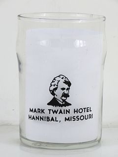1950 Mark Twain Hotel Hannibal  Missouri 3½ Inch Tall Drinking Glass